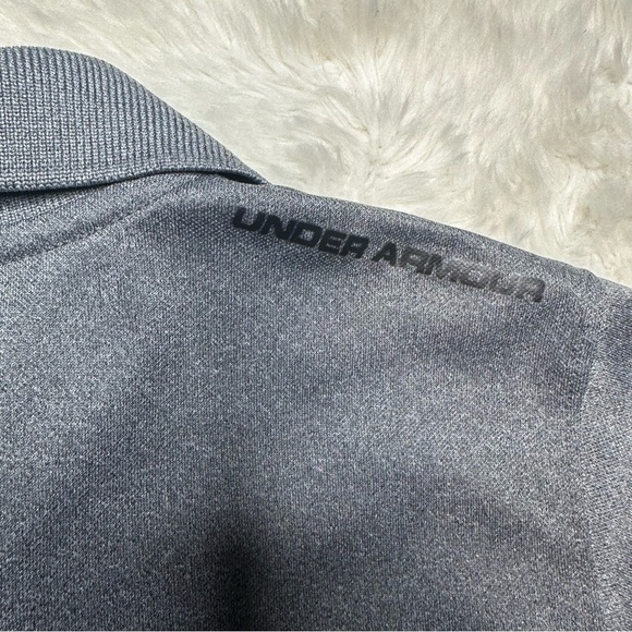 Under Armour Polo Shirt Collared Dark Grey Size 7 - Picture 13 of 16
